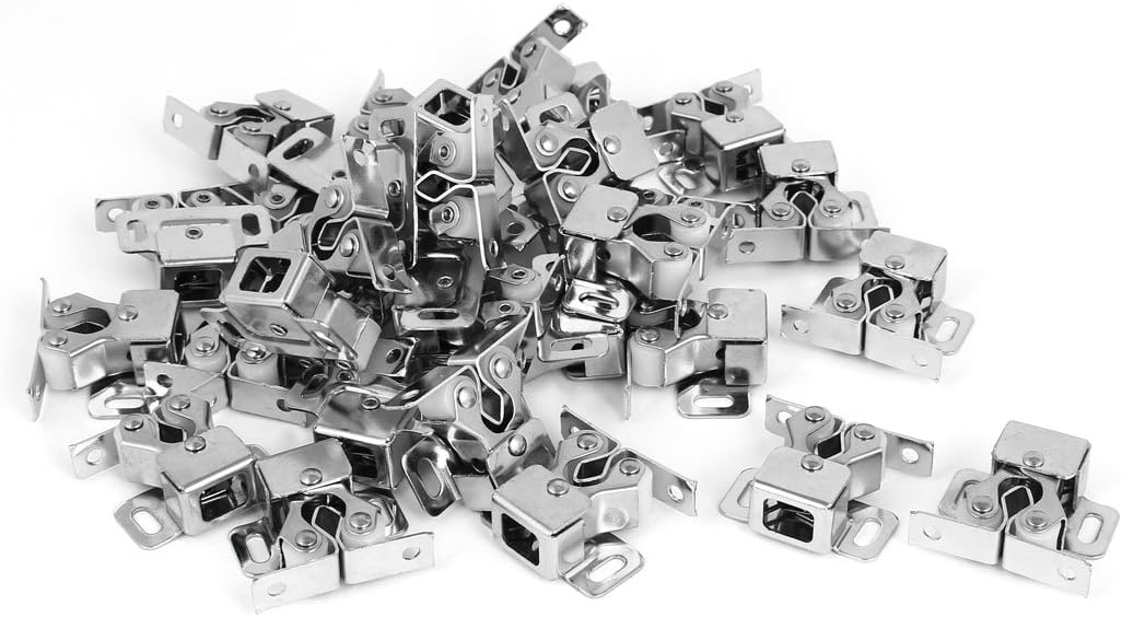 Uxcell Stainless Steel Double Ball Roller Catch Latch - 5 Pack, Silver Tone, For Cabinet, Wardrobe & Door (54mm) - View #7