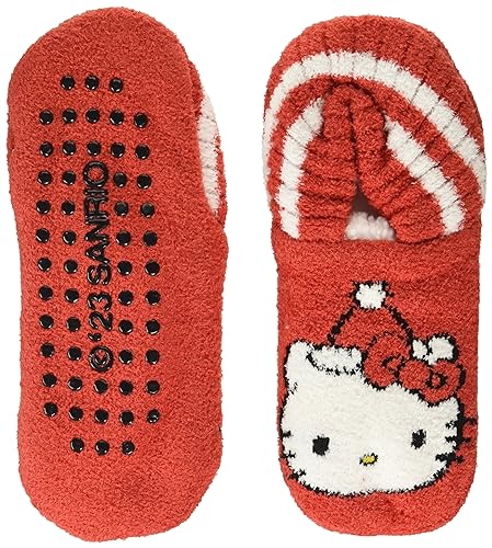 Hello Kitty Women's Holiday Flexible Knit Slipper Socks