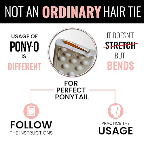 Miniatura 5 de PONY-O mediano para cabello fino a normal o ligeramente grueso  PONY-O Revolutionary - Soporte alternativo para cola de caballo PONY-O - Paquete de