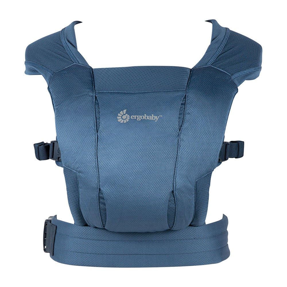 Ergobaby Embrace Soft Air Mesh Marsupio per neonati fin dai primi giorni, Marsupio porta bebè a 2 posizioni, Marsupio neonati ergonomico, Blue