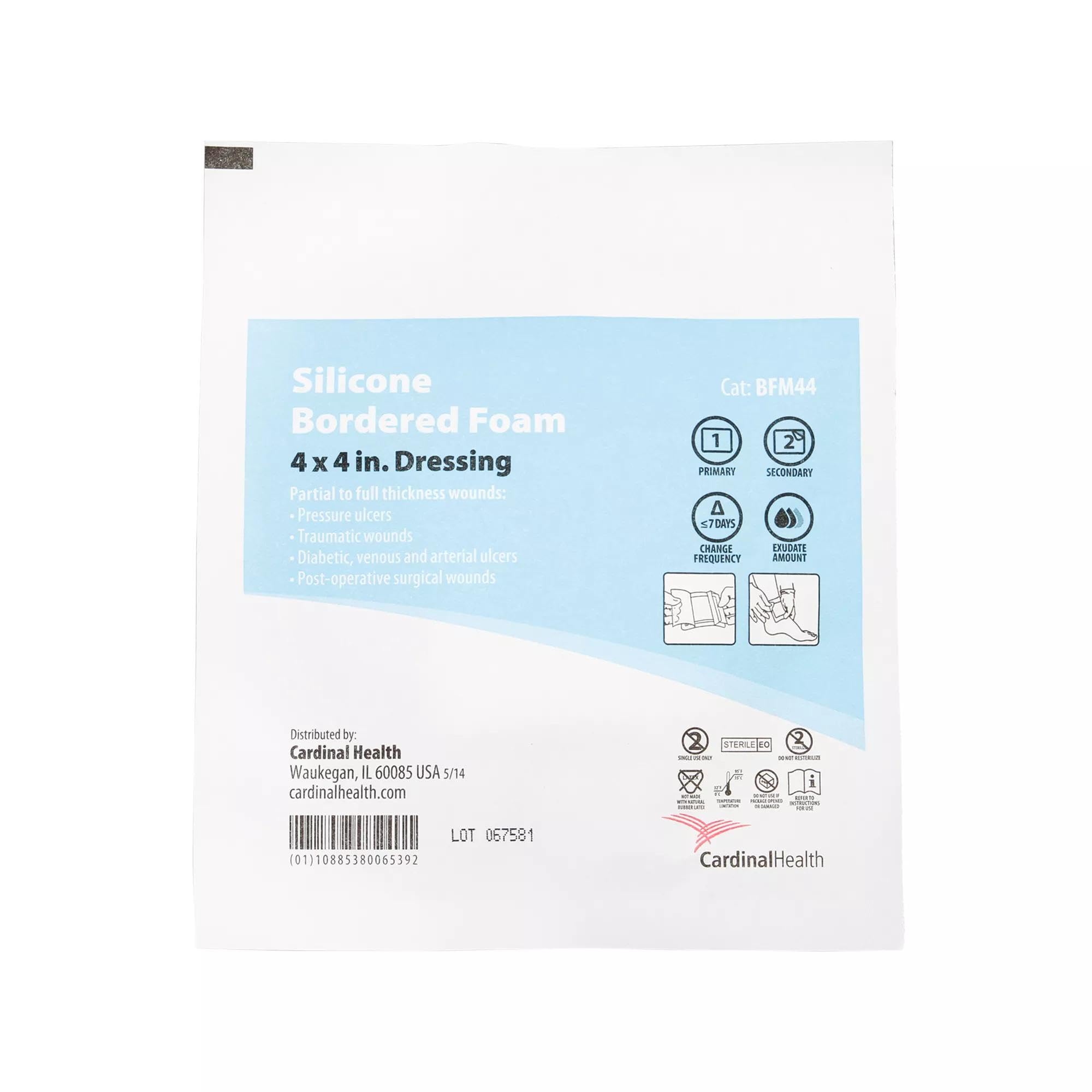 Silicone Bordered Foam 4X4IN