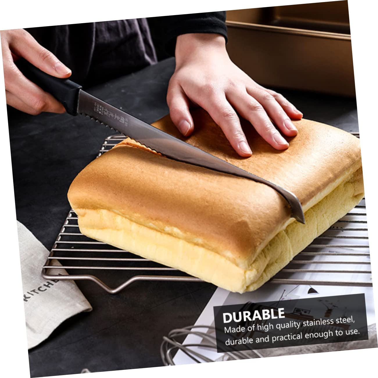 Moule à Pâtisserie Carré Antiadhésif en Acier Inoxydable