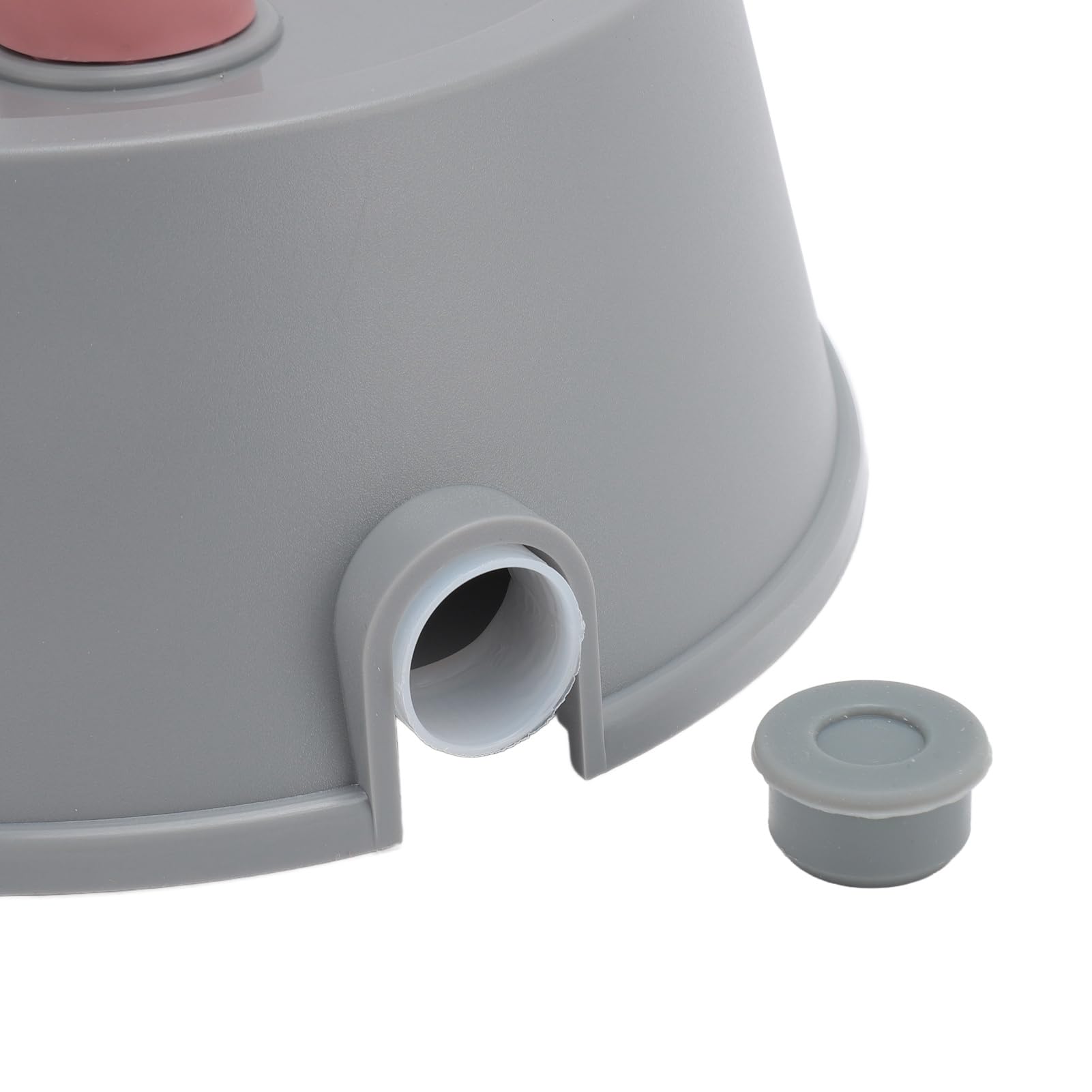 Distributore d'acqua per animali domestici 2 in 1 Ciotola per cani gatti con asta staccabile Alimentazione automatica dell'acqua Altezza regolabile 3 altezze per animali domestici (Grigio)