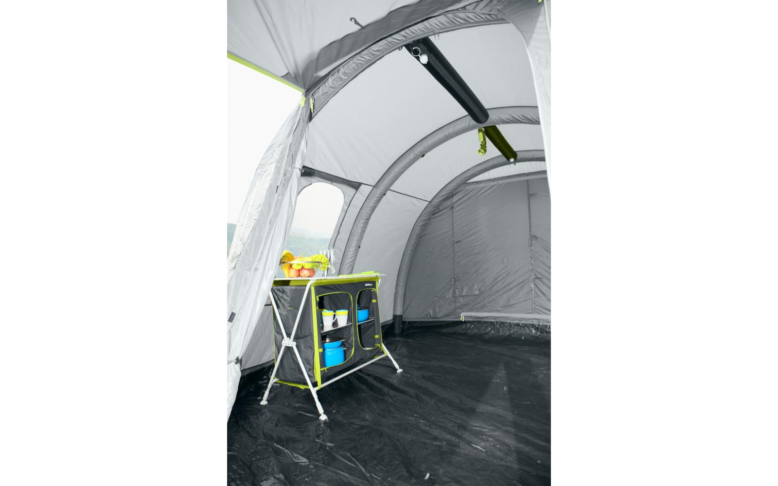 BERGER Busvorzelt Air │Luftzelt Autozelt aufblasbar freistehend Outdoor │Vorzelt Camping für Bus, Van, Auto│Schnellaufbau Zelt inkl. Luftpumpe