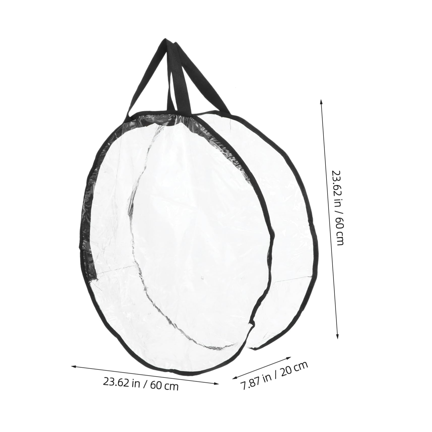 DECHOUS Waterproof Christmas Wreath Storage Bag Decor Organizer Large Capacity 60cm Diameter Foldable PVC Festive Decor