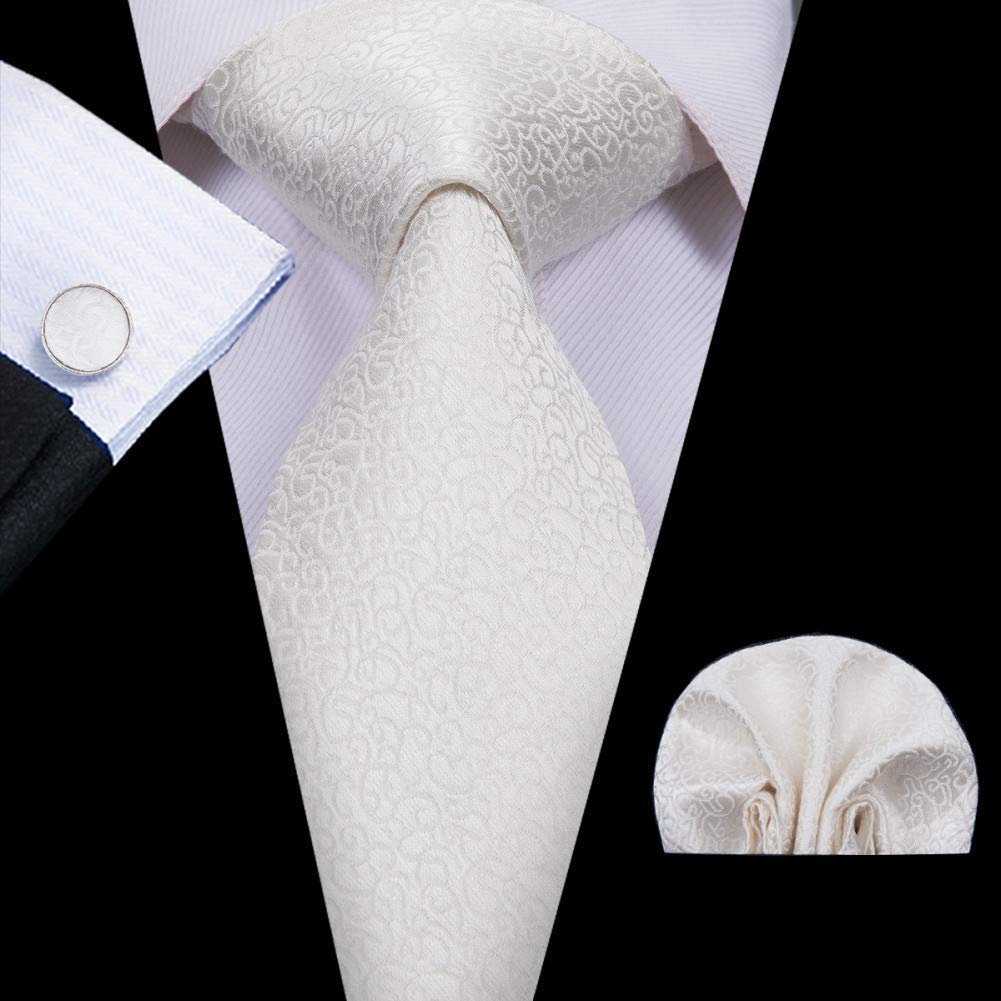 Cravate en soie pour hommes coffret luxe de 20 styles avec boutons de manchette et pochette