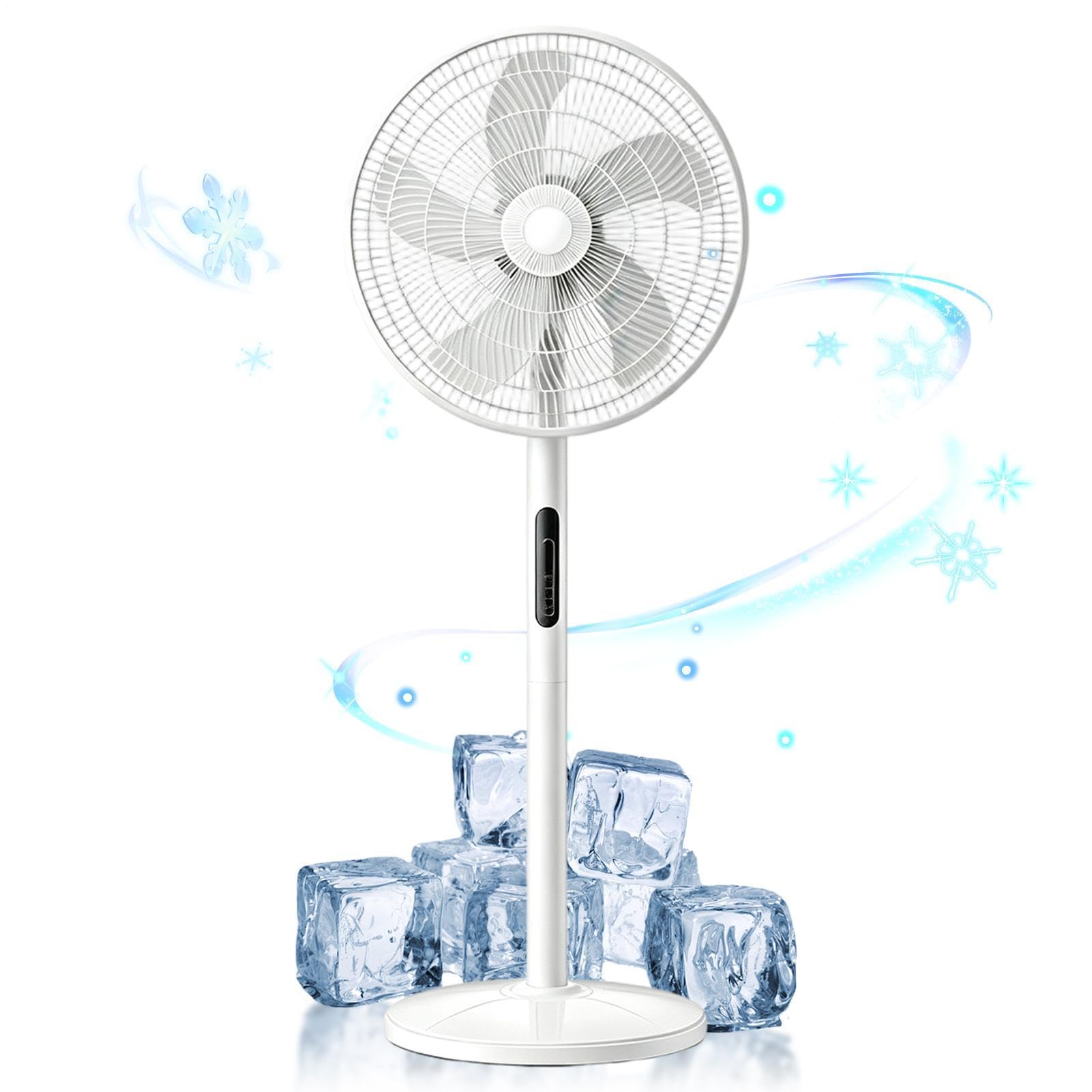 Generico Ventilatore Oscillante USB Ricaricabile 8 Velocità Raffreddamento | Ventilatore A Pianta Per Proprietari e Abitanti Ufficio Casa Camera Dormitori Appartamento Garage Officina