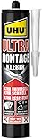 UHU Montagekleber Ultra Kartusche, Universeller Montageklebstoff mit ULTRA schnellem Stärkeaufbau, 435 g
