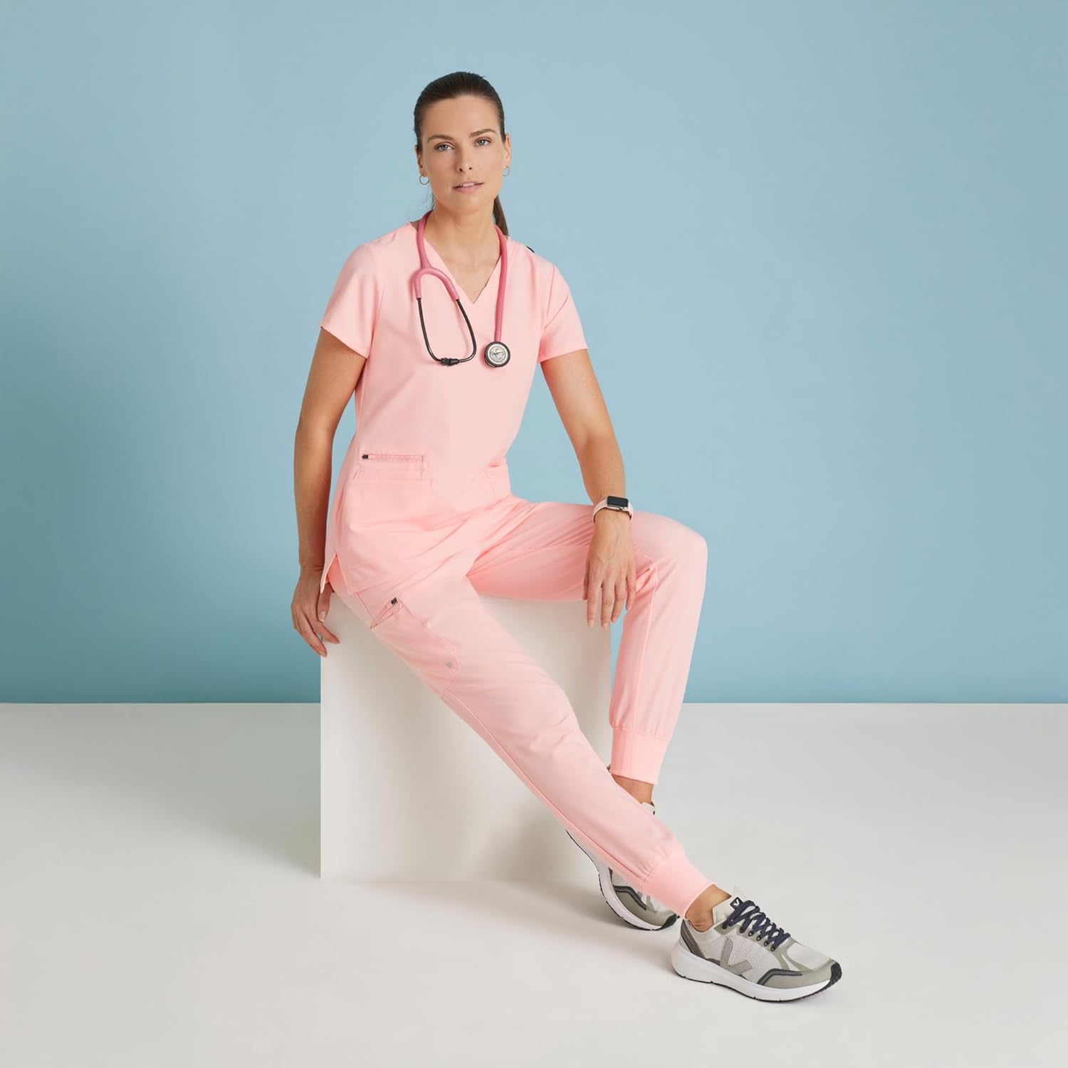 BARCO Unify Union Scrub Jogger for Women – 5-Pocket Mid-Rise Pants with 360 Spandex Stretch & Moisture Wicking Fabric - Image 3