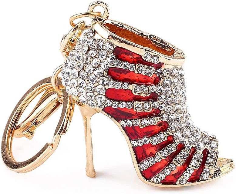 Rhinestone High Heels Keychain, Crystal High Heels Keyring Women Girls Purse Handbag Decoration Charm Keyring for Fashion Jewelry Lover - Image 3