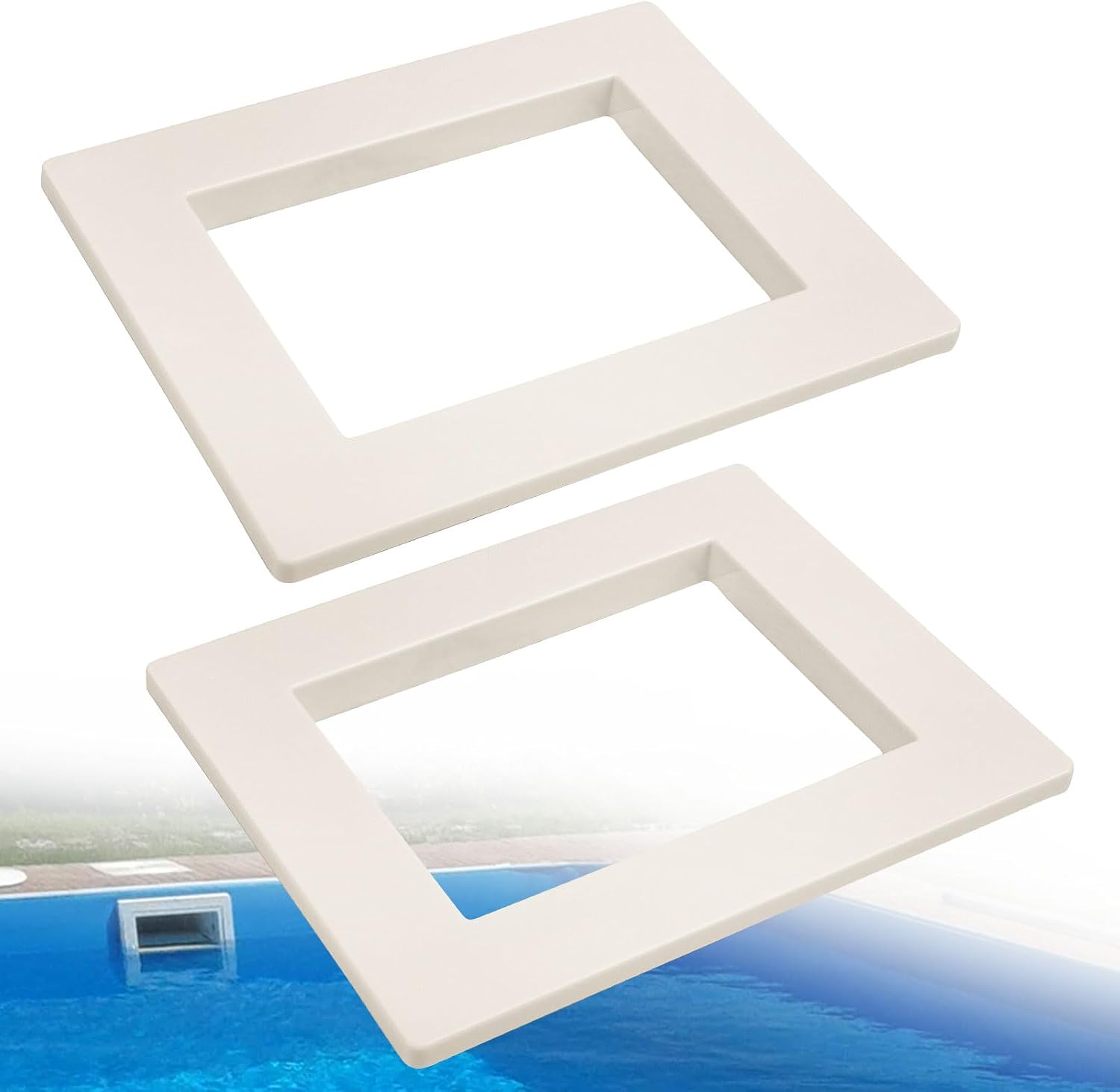 2 Pcs SP1084F White Snap on Face Plate Cover for Hayw-ard Auto Skim Serie