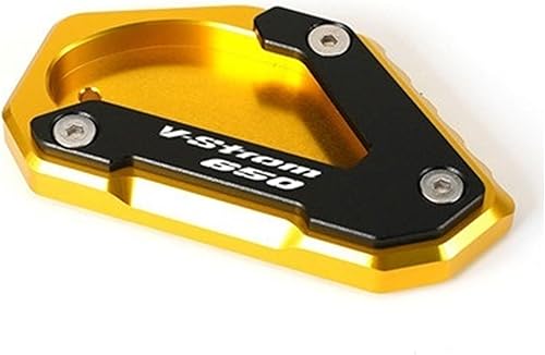 Miniatura 9 de JADESA CNC aluminio Kickstand Foot Side Stand Extension Pad Support Plate for Suzuki V-Strom 650XT VSTROM 650 DL650 2004-2021 (Color  New Red)