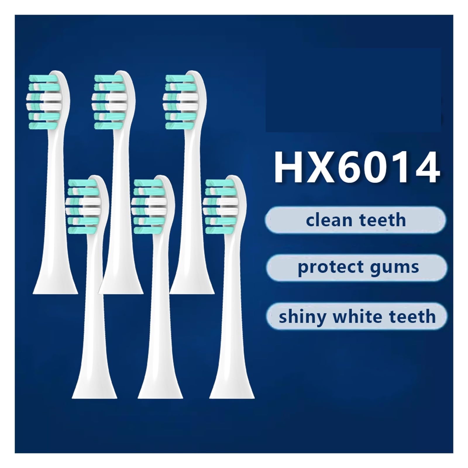 Testina, compatibile con Philips, setole morbide HX6014