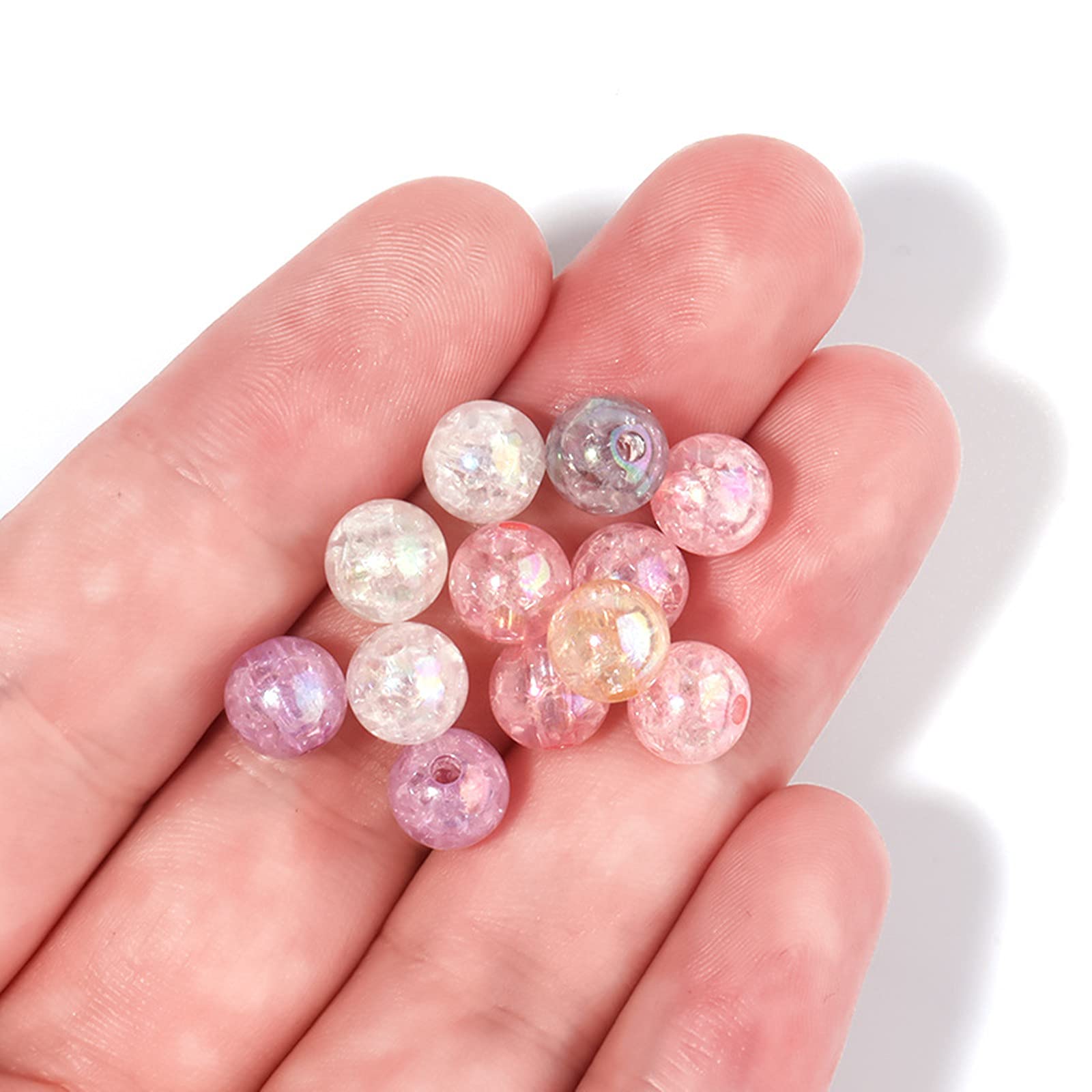 200Pcs Perles D'Espacement Rondes, Perles D'Espacement En Vrac De