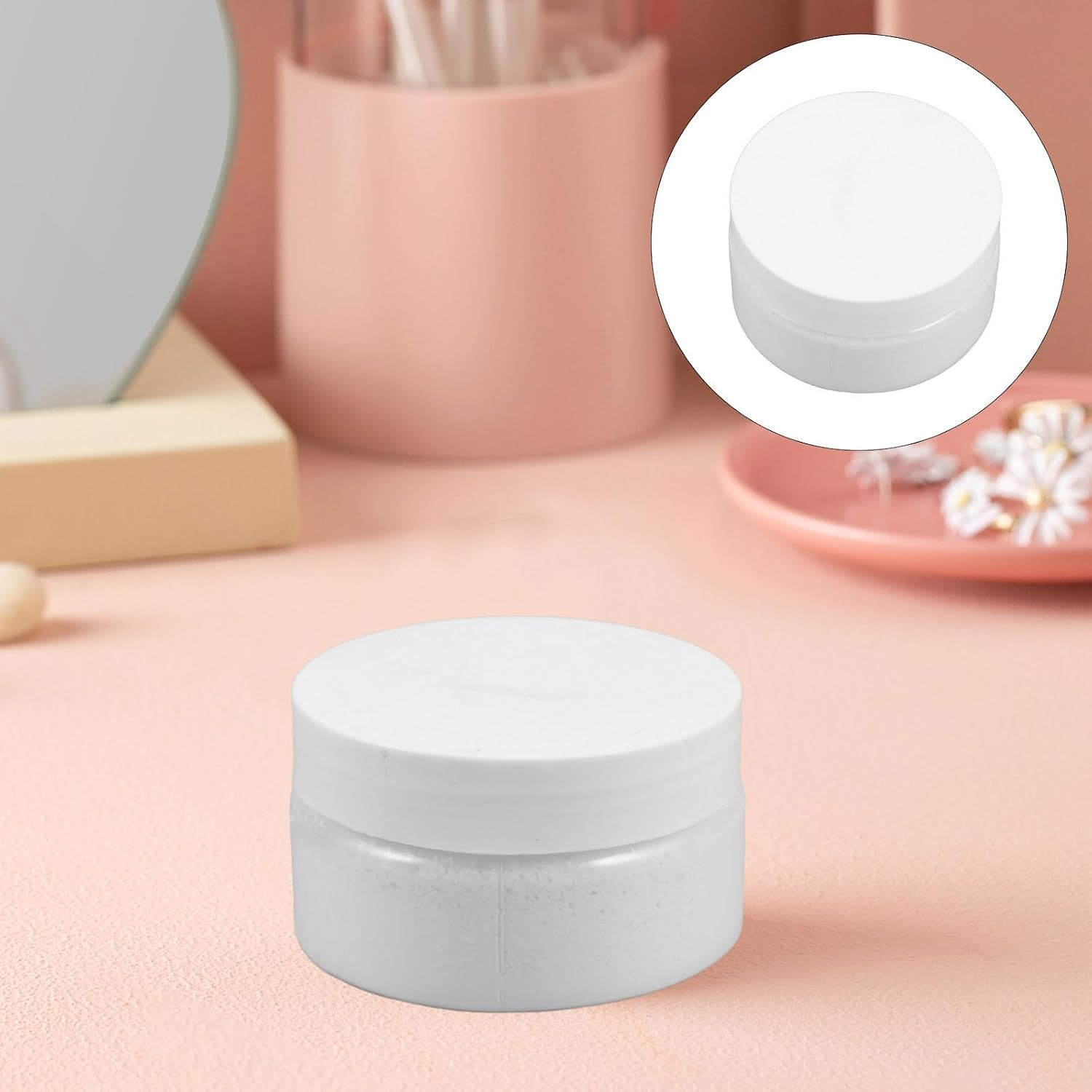 White Iron Oxide Pigment Powder for Cement and Soap Making, Versatile Use and Fade Resistant Colorant for Creative Artwork Creation and DIY Projects, 50g
