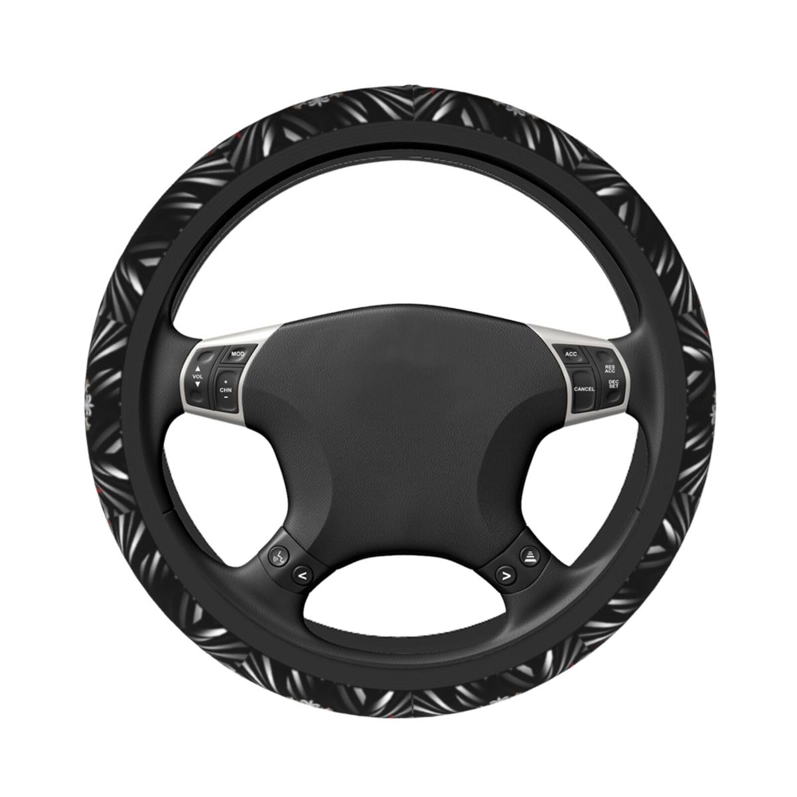 SwpWab Polska Eagle Polish Heartbeat Poland Auto Stretch Steering Wheel Cover Skidproof Available for Most Trucks, Suvs, Cars, 14.5-15.5 Inch