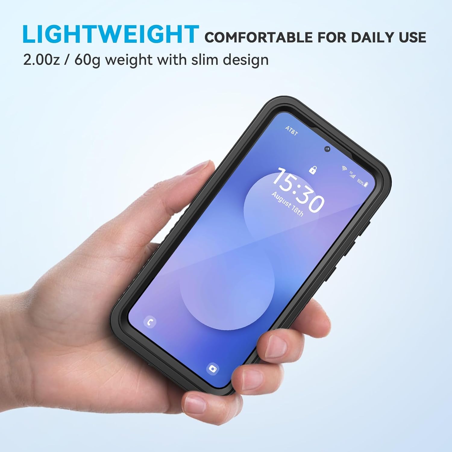 lanhiem for samsung galaxy s25 fe case, ip68 waterproof dustproof with built-in screen protector, heavy duty full body protective phone case for galaxy s25fe 5g 6.7 inch, black for samsung galaxy s25 fe black