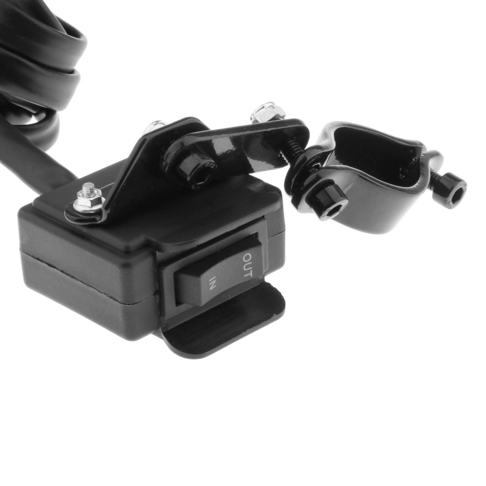 Gazechimp ATV UTV Treuil Rocker Guidon Thumbswitch Remplace adapte pour Tous Les Treuils Étanche Aux Intempéries