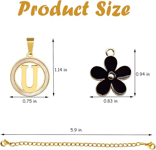 Miniatura 8 de Dijes de letras compatibles con vaso Stanley & Simple Modern de 30 onzas, 40 onzas con asa, placa de nombre para identificación, accesorios