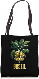 Brazil Banana Plant, Tropical Fruit Tree, Vibrant Banana Fun Tote Bag