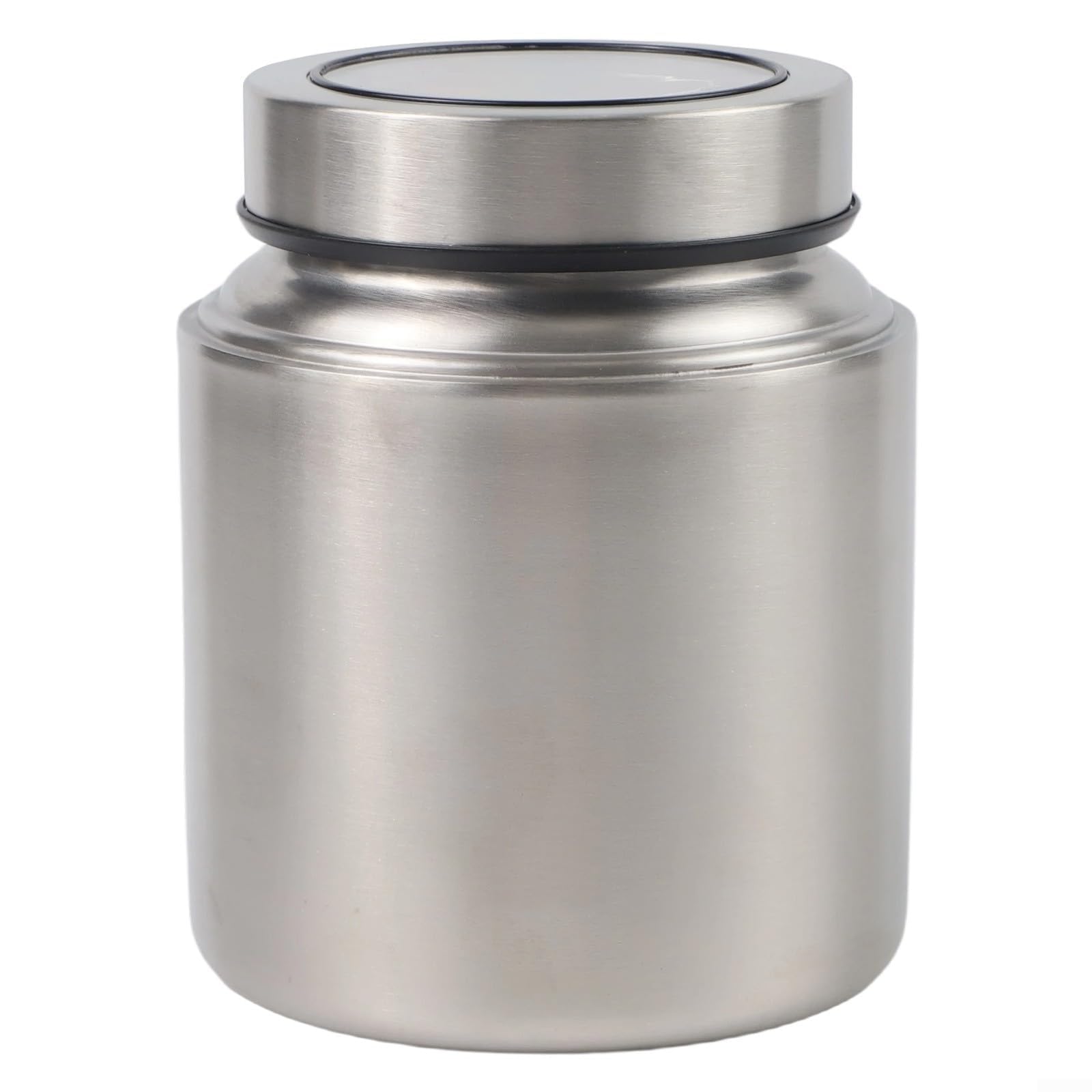 CuddleCraft Airtight Stainless Steel Canister with Clear Lid for Storing For Tea Coffee Beans and Dry Ingredients in Kitchen,950ml