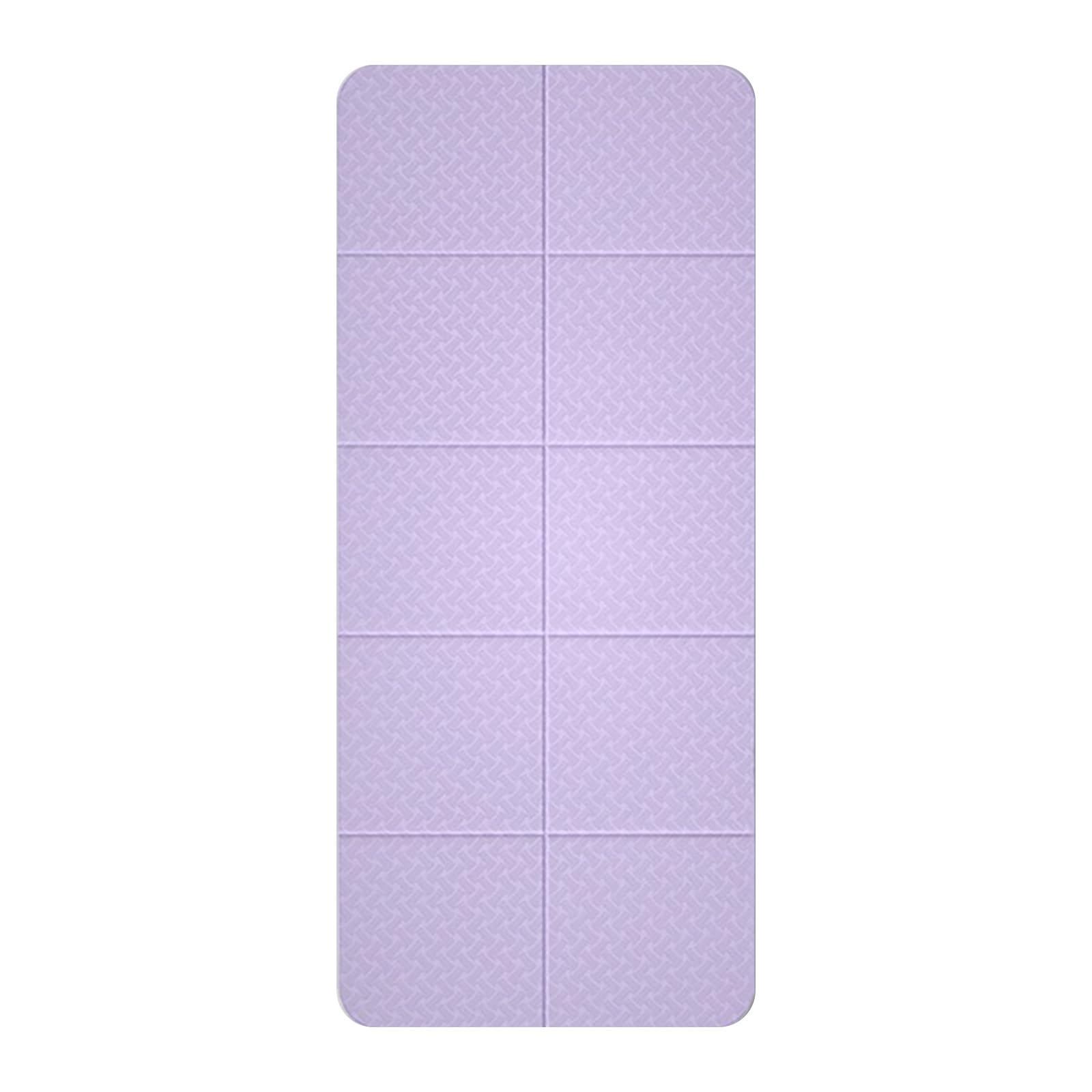 Pieghevole Tappetino Yoga Ecologico In Elastomero Termoplastico Versatile per Pilates Fitness Ginnastica Meditazione Palestra Donne/Uomini Interno/Esterno
