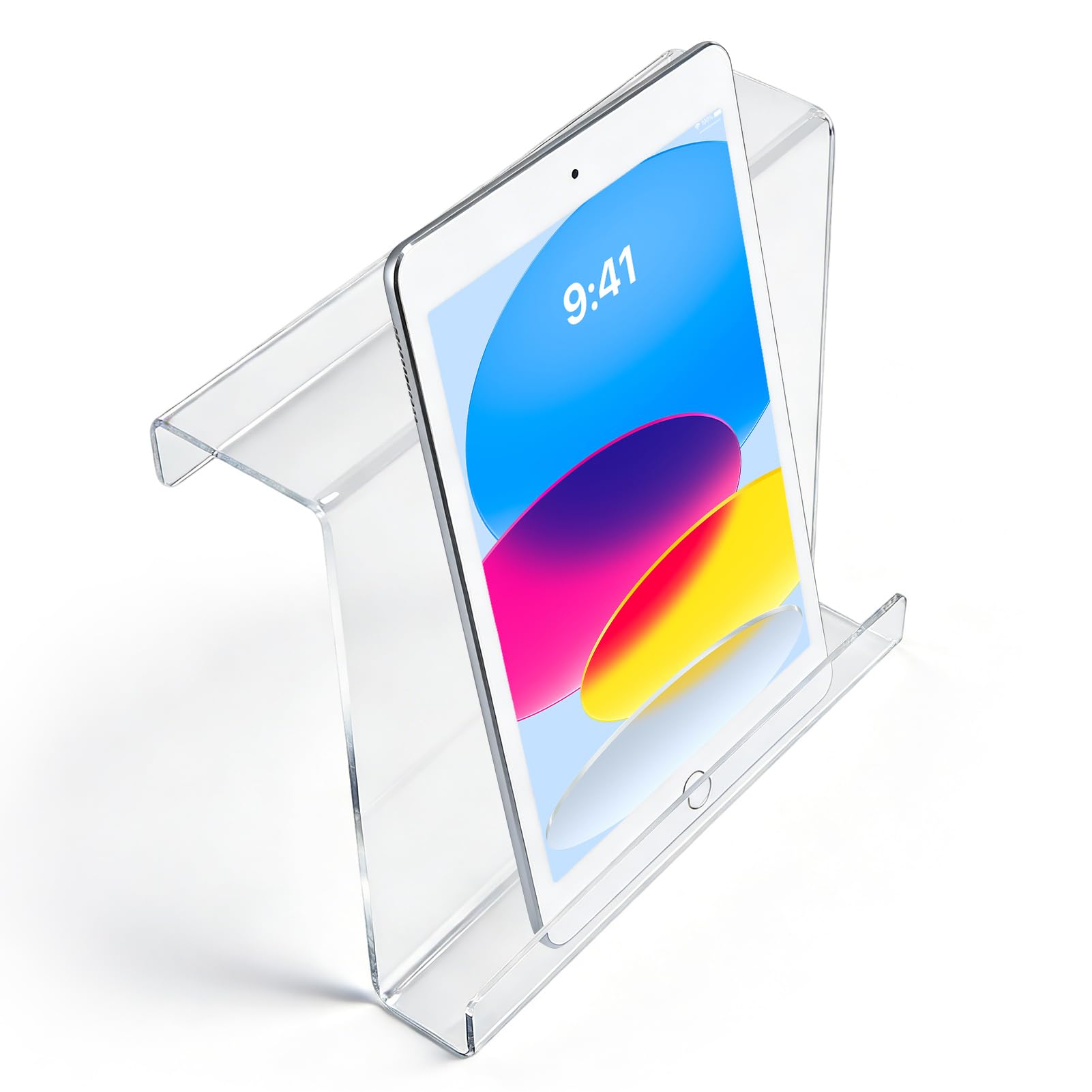 Treadmill Book Holder, Clear Acrylic Treadmill Book Holder Universal Reading Rack Portable Treadmill Tablet Holder for Home Gym Exercising-image-20