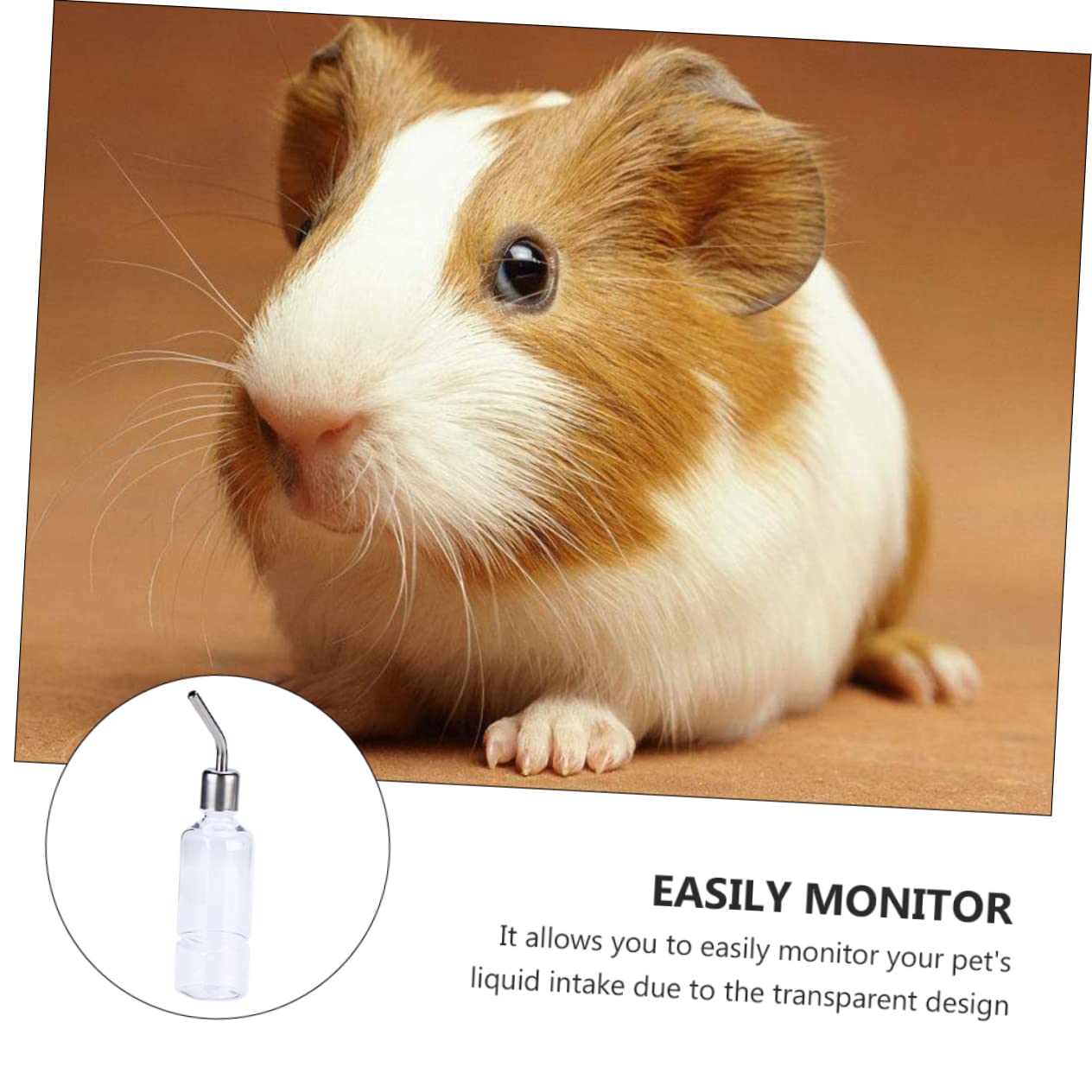 6pièces Bouteille Eau pour Petits Animaux Distributeur Eau pour Hamster Et Rongeurs Anti-Fuite Et Transparent Lot