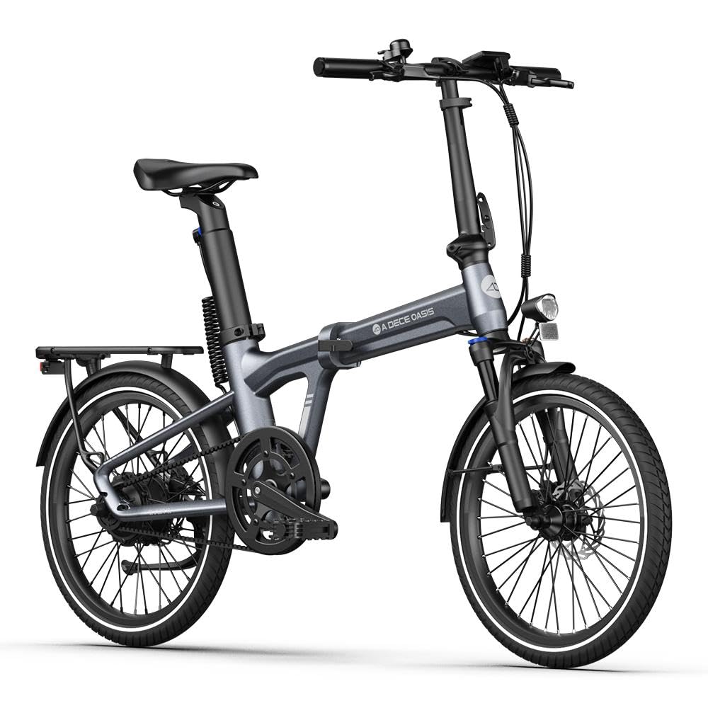 A Dece Oasis ADO Air20S 20'' Vélo Électrique Pliable, Vélo Électrique Portable 18.5 kg, Smart E-Bike avec 3 Modes de Conduite, Batterie Amovible 36V/9.6Ah, Autonomie de 100 km