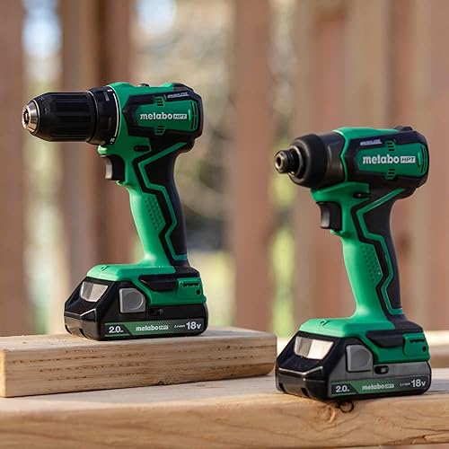 Miniatura 7 de Metabo HPT Kit combinado inalámbrico multiVolt de 18 V multivoltiotaladro de impacto  Alto par  Motor sin escobillas  Garantía de por vida de