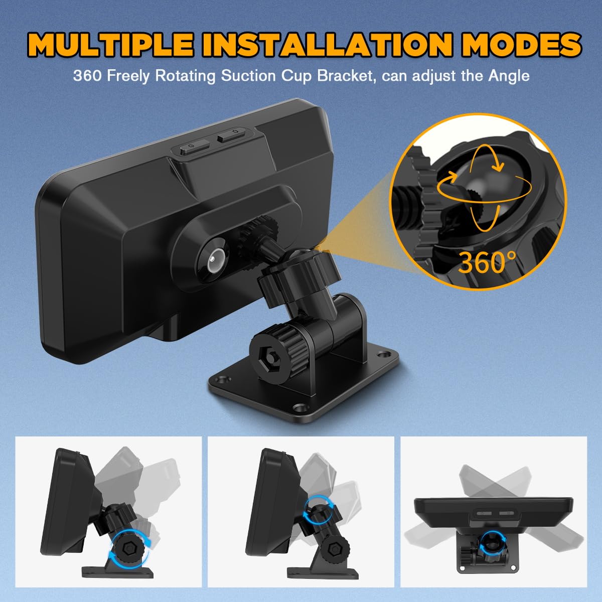 Auto Inclinometro Digitale GPS HUD Pitch Angle Slope Meter MPH Speedometer con Bussola per Veicoli Fuoristrada SUV