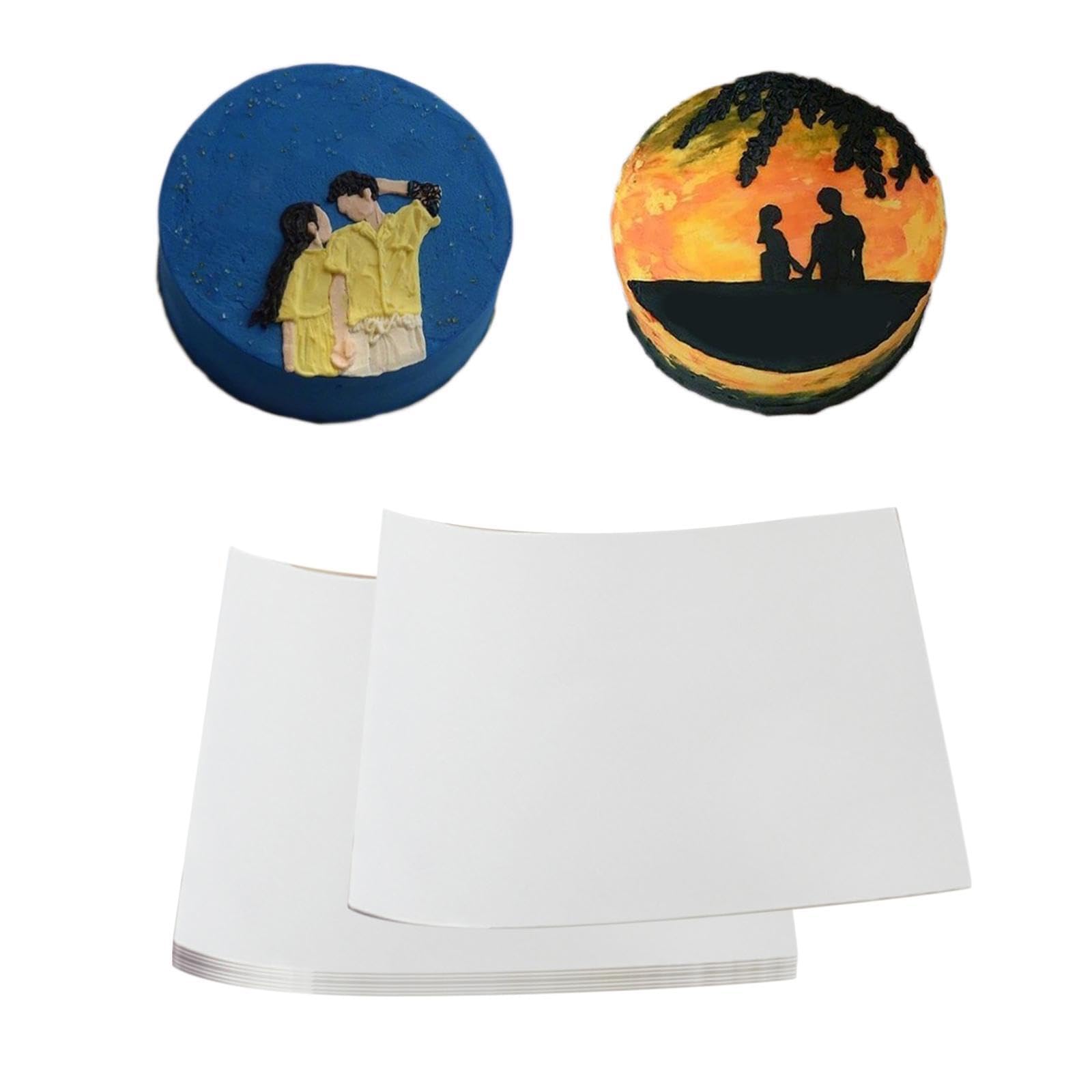 Feuilles de papier azyme comestibles fabuleuses, idéales pour l'imprimante alimentaire et la créativité des pâtissiers. Emballage pratique :