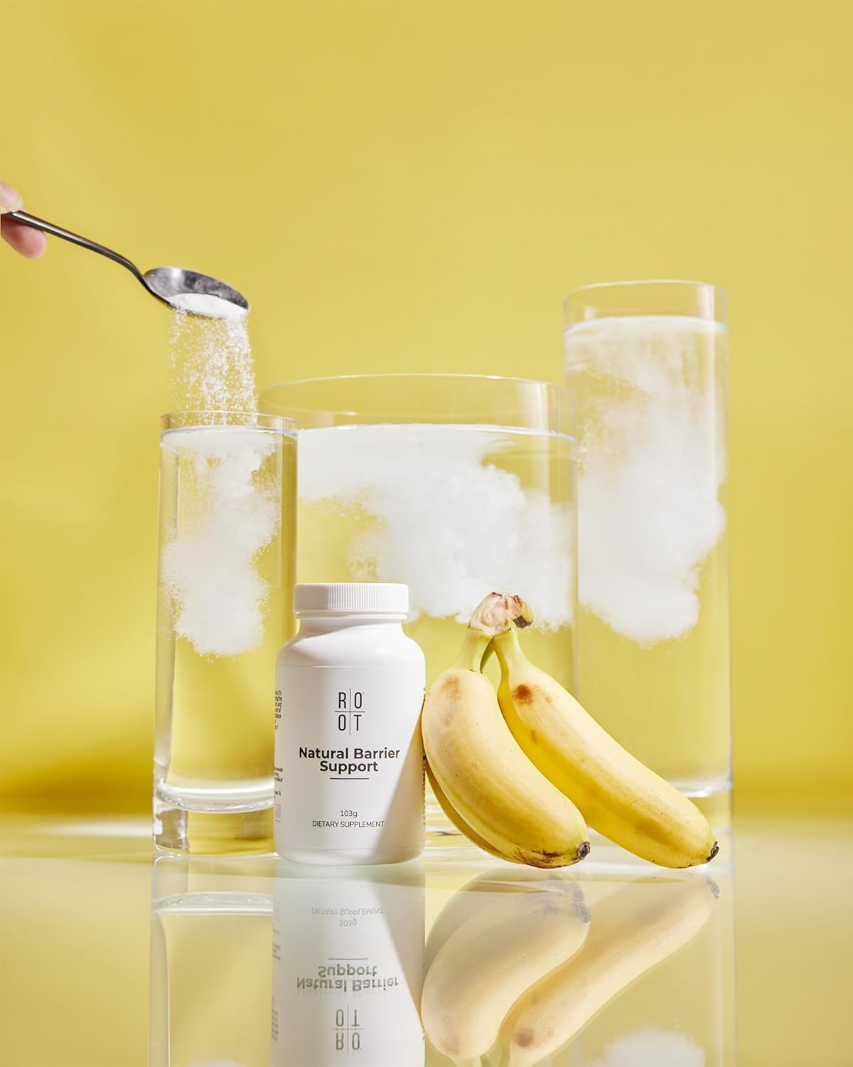 ROOT Wellness Vitamin C, D & Zink Pulver | Natürliche Barriere | 103 g | Pulver mit Vitamin C, Vitamin D und Zink zur täglichen Ergänzung einer ausgewogenen Ernährung.