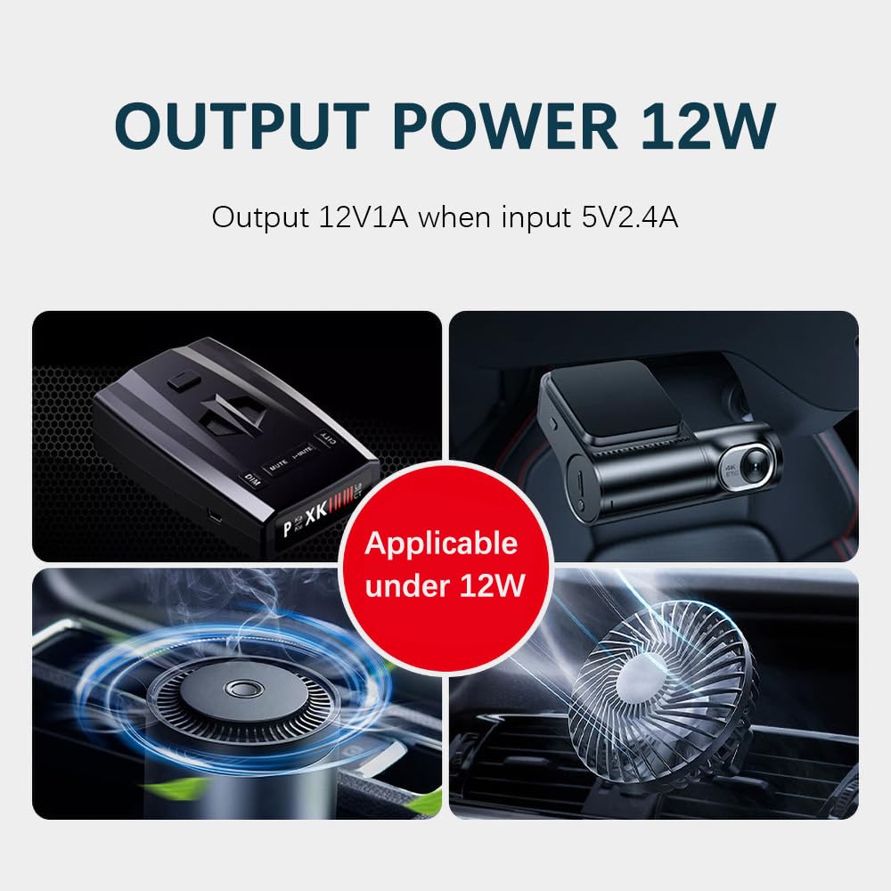 Adaptateur USB-C Mâle Vers Allume-Cigare 12V - Câble 1,2m Avec Affichage LED Et Tension Réglable 5V/9V/12V/15V/20V