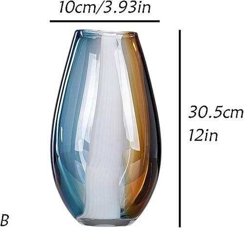 Miniatura 2 de Jarrones para decoración de mesa, florero de cristal, adorno para sala de estar, arreglo floral, simple escritorio, floreros para centros de mesa