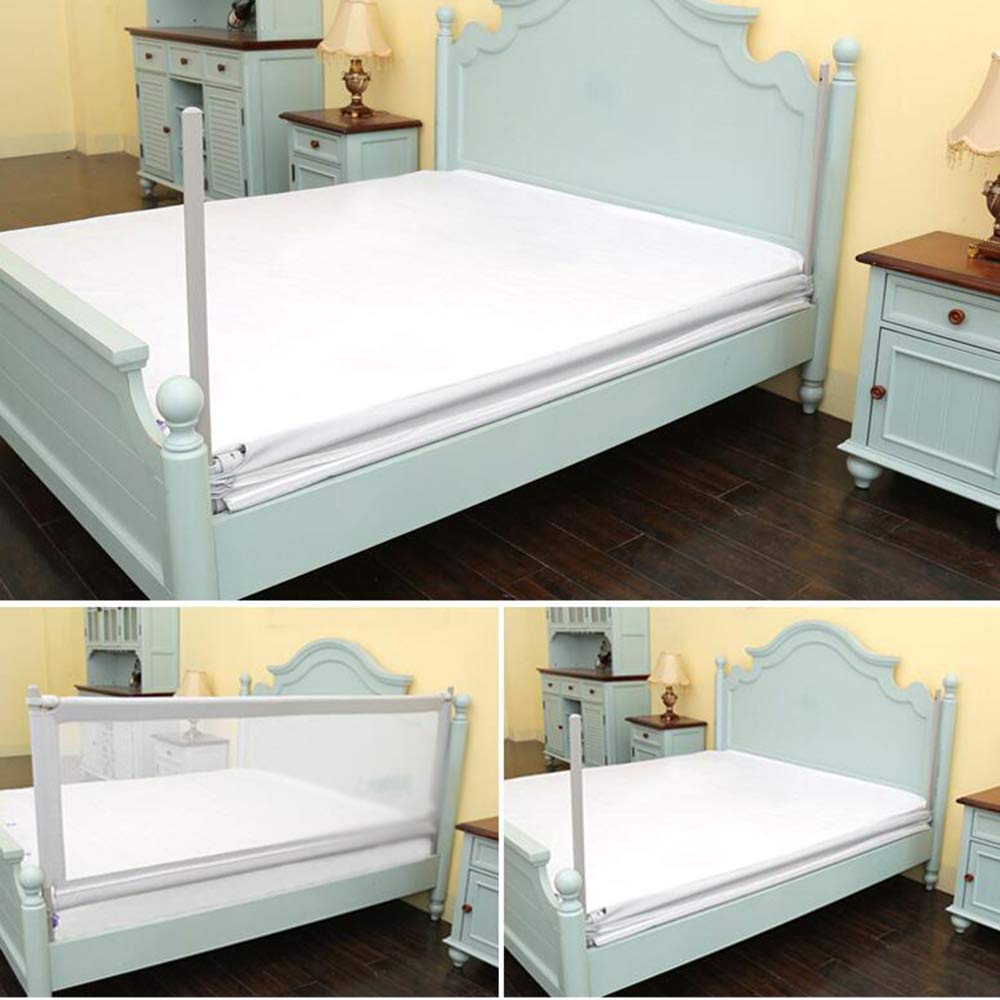 Barandillas para Camas Portátil Y Estable Cuidado De La Cama Preescolar La Seguridad Barandilla De La Cama Extra Ancho, Largo 150-200 Cm, Alto 70-92CM, Gris (Tamaño : L-2M)