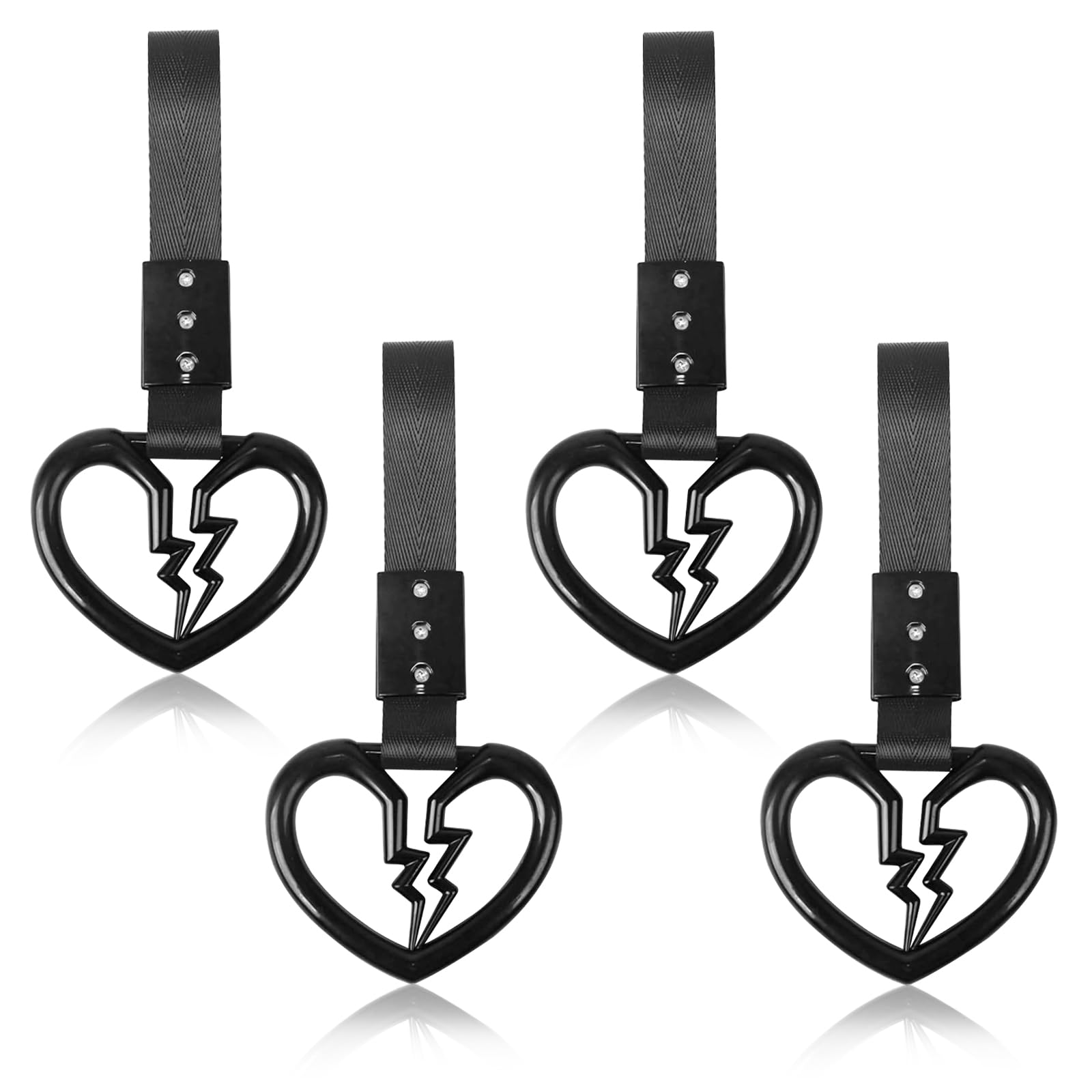 Amazon.com: LIN KANG 4 Pieces Broken Heart Shaped Handle Straps