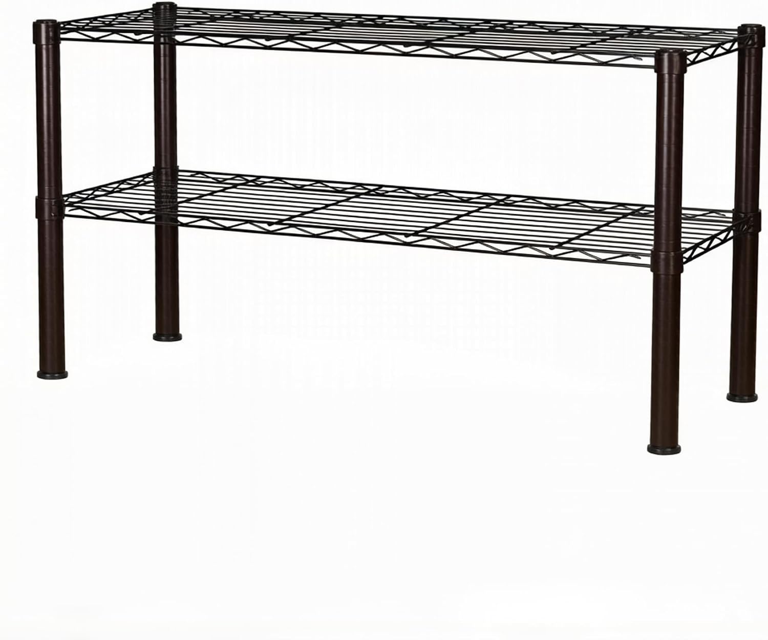 Standing Shelving Units on Casters, 36"W x 14"D x 20"H Metal Storage Rack image 3