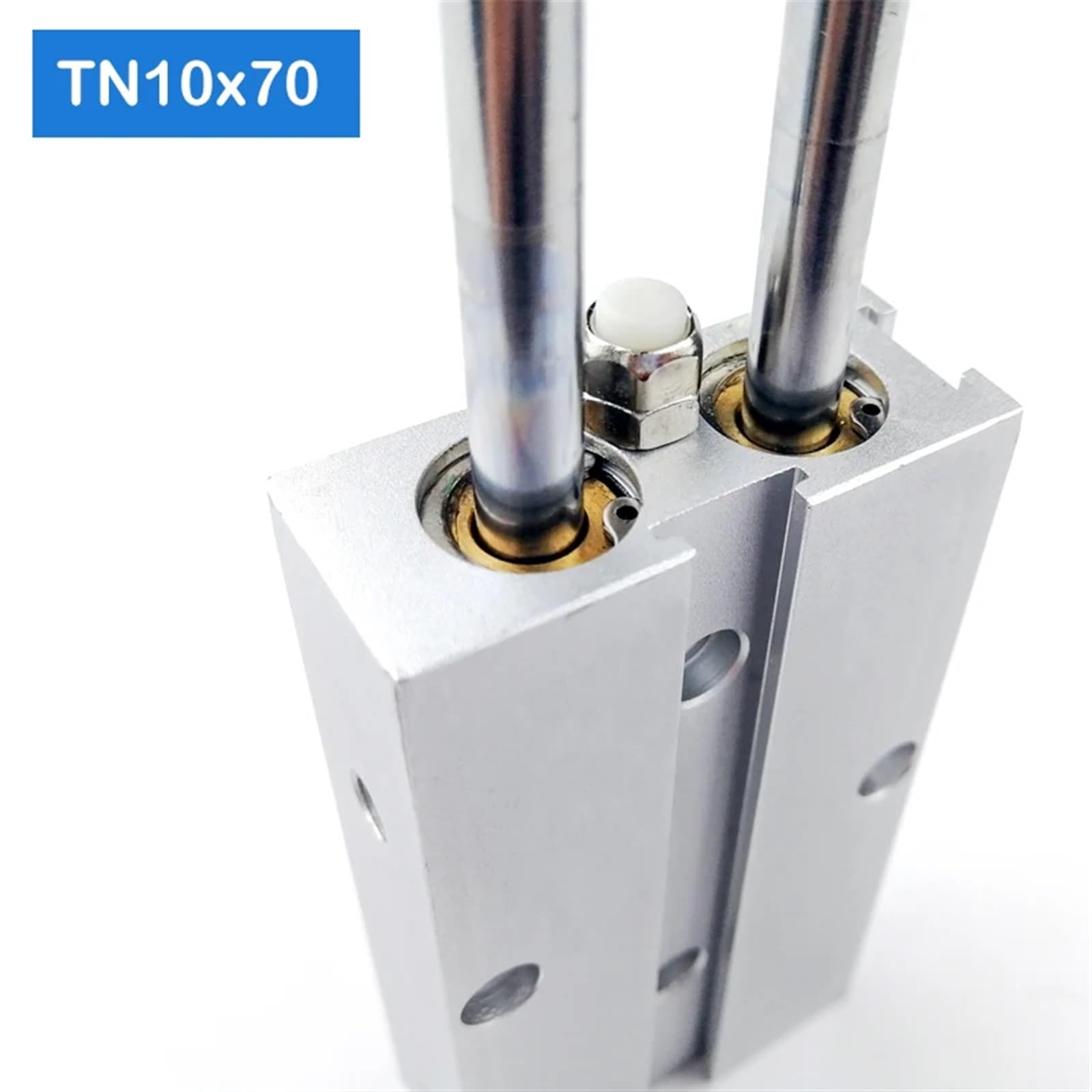 TN10 * 70-S Cilindros de Aire compactos de 10 mm de diámetro y 80 mm de Carrera TN10X70-S Cilindro neumático de Aire de Doble acción