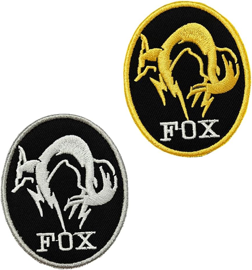 2 PCS Substitute for Fox Special Force Original Logo Patches Funny Fox Tactical Embroidered Badges Emblem Hook and Loop Patches for Helmets Uniforms DIY Jeans Coat Hats Clothes Jackets Backpacks