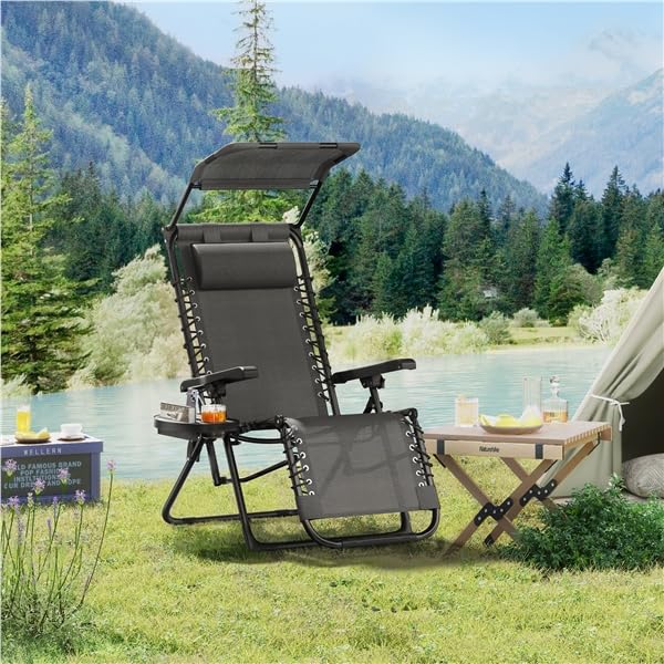 Chaise longue inclinable de plage pour camping et salon de jardin - 2