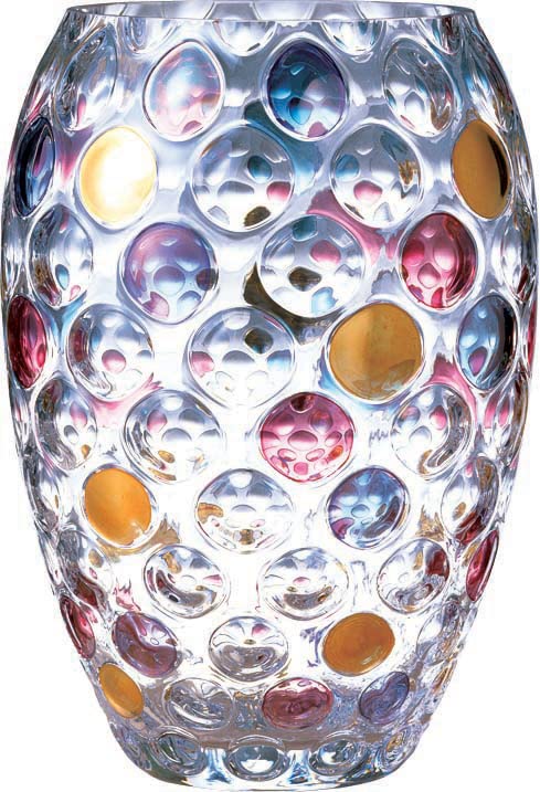 Amazon.co.jp: ボヘミアングラス エーゲルマン ハンドペイント花瓶 EGV