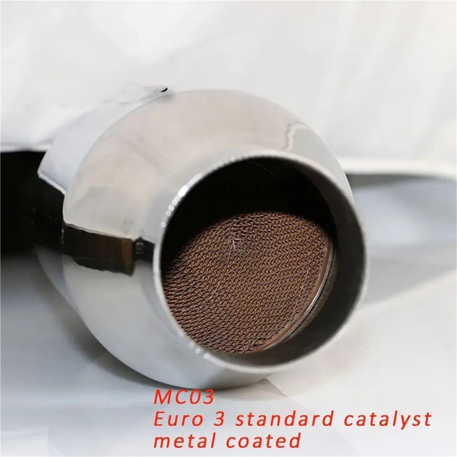 katalizator akcesoria Układ wydechowy samochodu 57mm wlot wylot metalowy katalizator uniwersalny samochodowy katalizator wydechowy o wysokim przepływie katalizator samochodowy(MC03-EURO3)