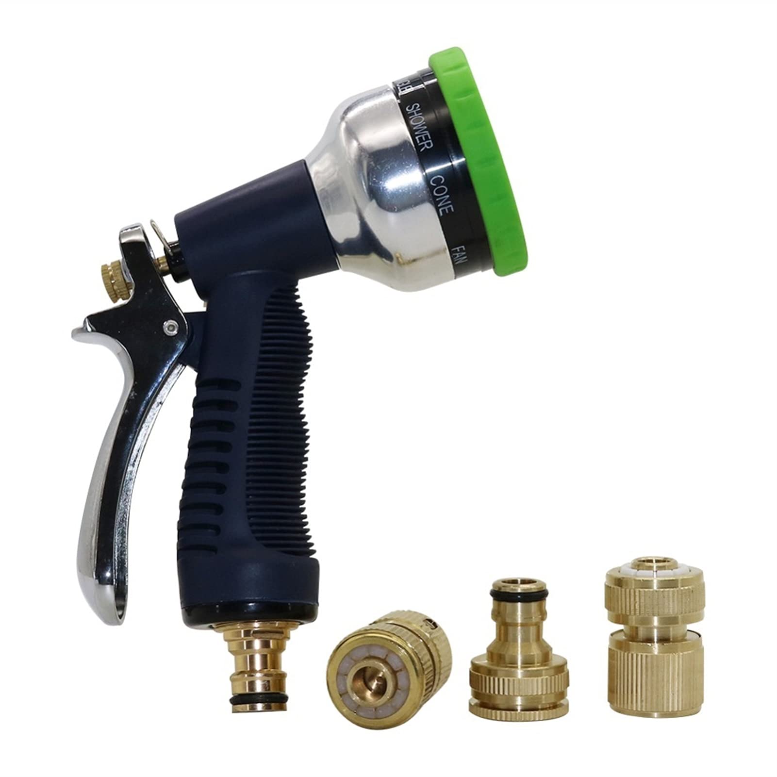 Adaptador de Conector de Manguera, 1 Juego de Kits Deua de 9 Patrones,A Deua Portátil Ajustable de Alta Presión con Conectores de Junta de Grifos Rápidos Dere de 1/2"