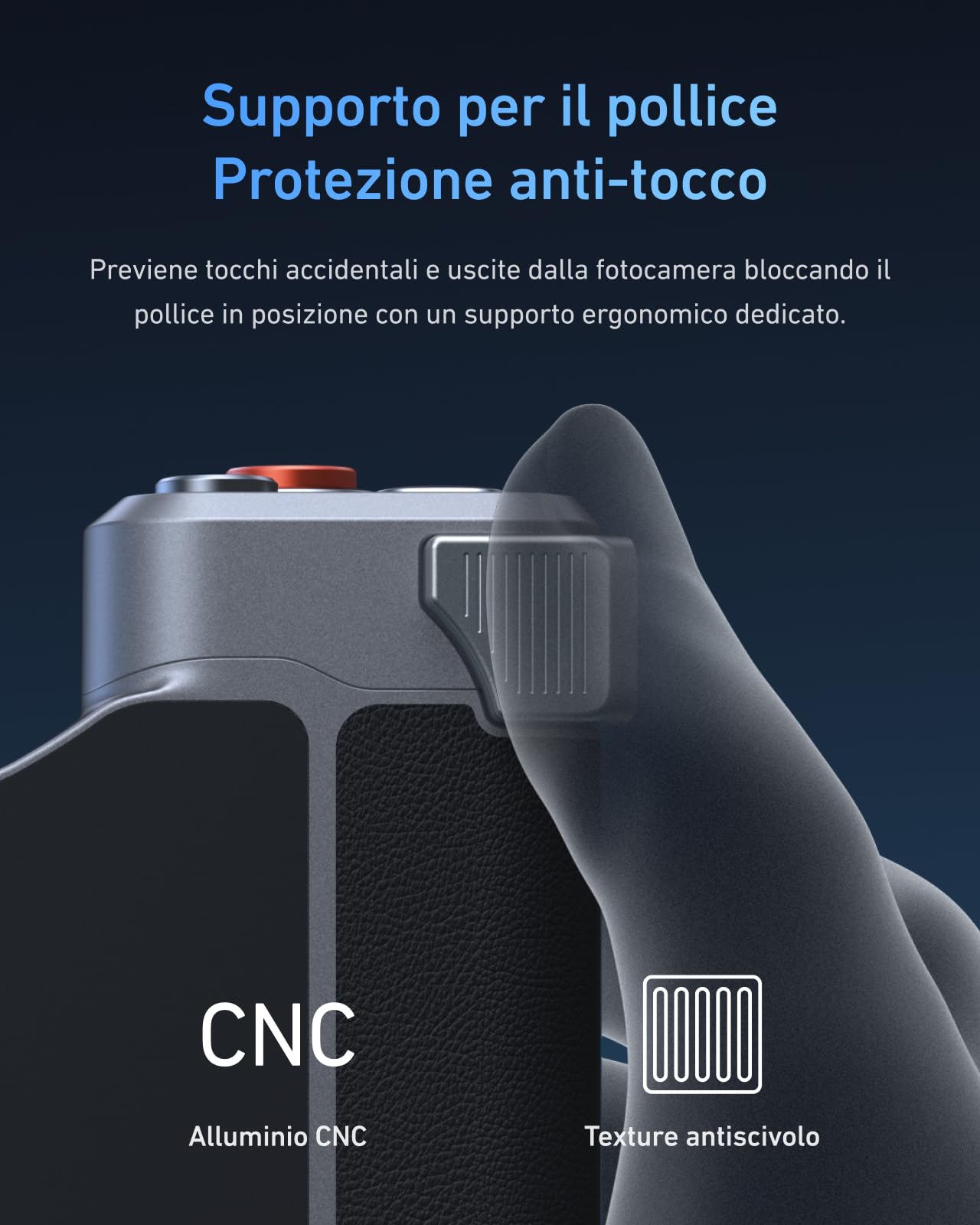 TELESIN Master Grip Kit, Magnetica Impugnatura per MagSafe/iPhone/Android, Integrata 3200 mAh Batteria, Ricarica Wireless, DSLR Stile Impugnatura per Foto/Video, Kit con Custodia per iPhone 17 Pro Max