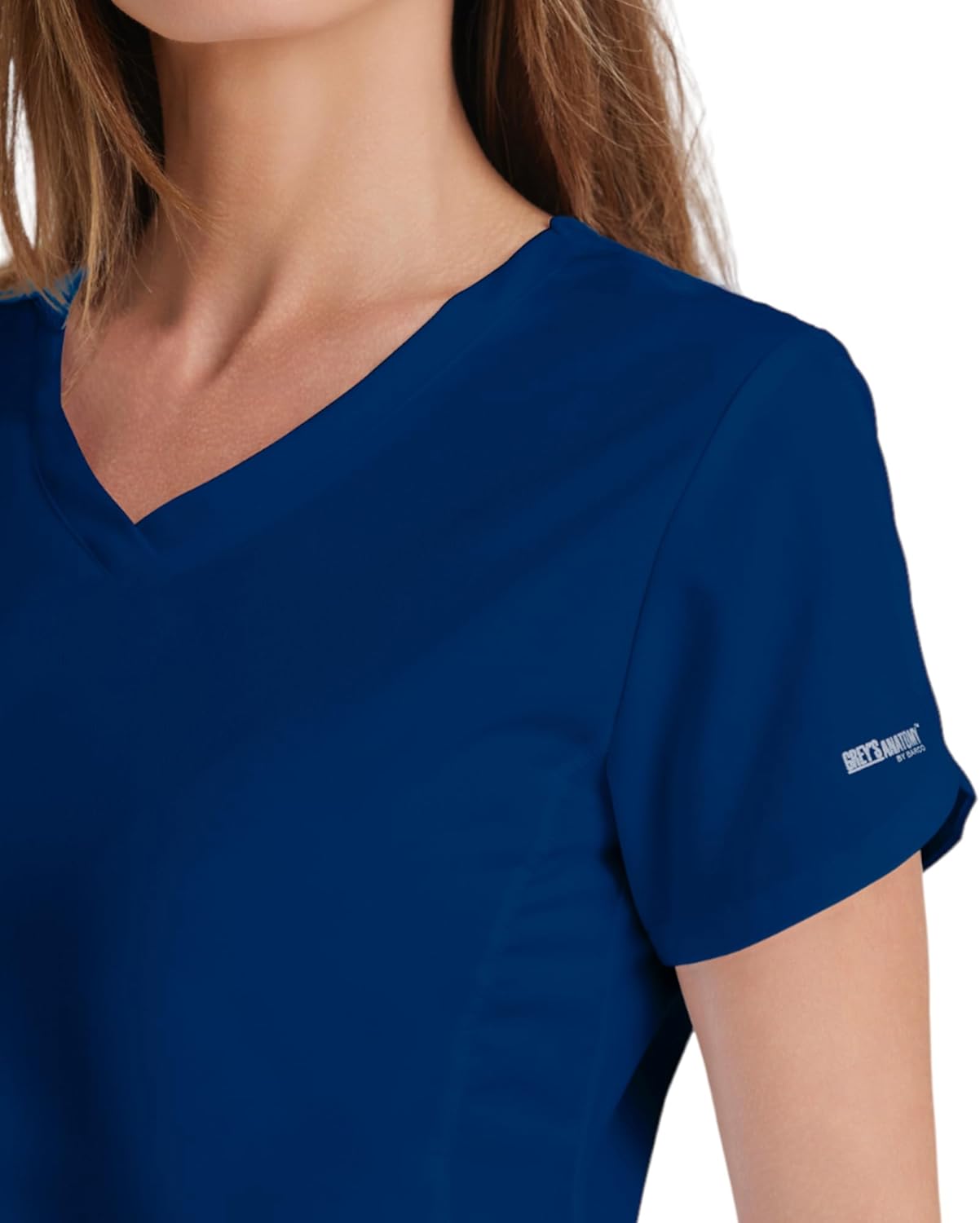 BARCO Grey's Anatomy Scrubs - Cora Scrub Top for Women, Crossover V-Neck, Fitted Back Super-Soft Women's Scrub Top - Image 2