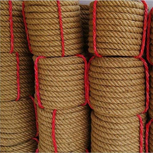 Bclla Zkenshan-Natural Jute Twine 14mm 10m-50m Jute Rope Twine Rope Hemp Cords String DIY Craft Handmade Decoration, Natural Jute Fiber (Color : 10M)