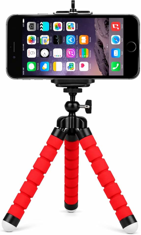 Tripé Suporte Flexível para Celular e Câmera, Pernas Articuladas 360°, Portátil, Estável e Ajustável, Ideal para Vídeos, Selfies, Lives e Viagens
