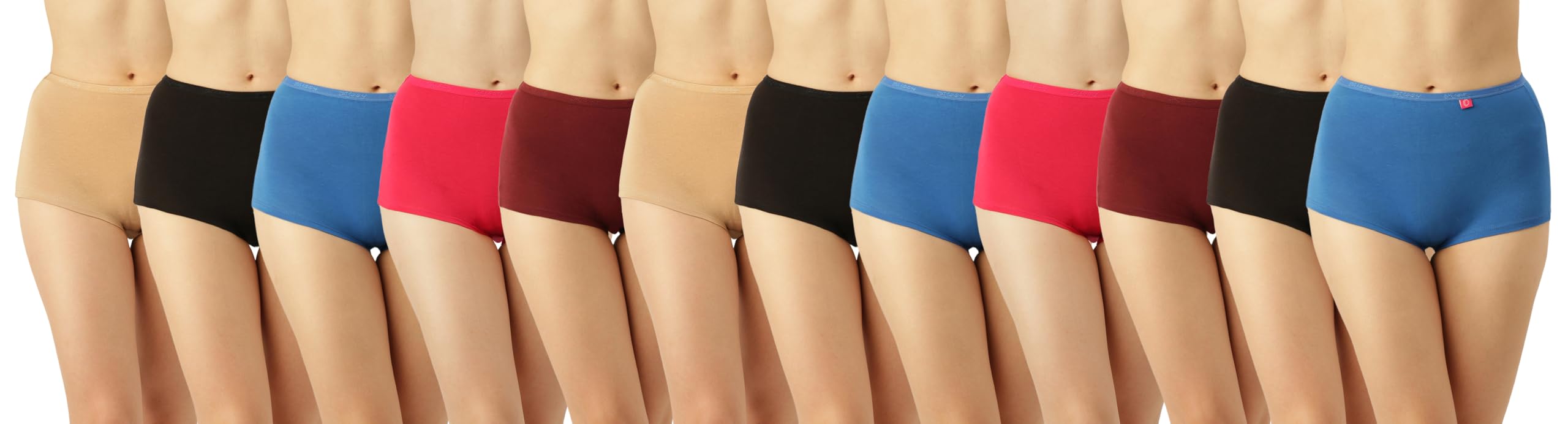 dollar Women's Cotton Blend Boyshorts Slim Solid Boy Short Panties-picture-26