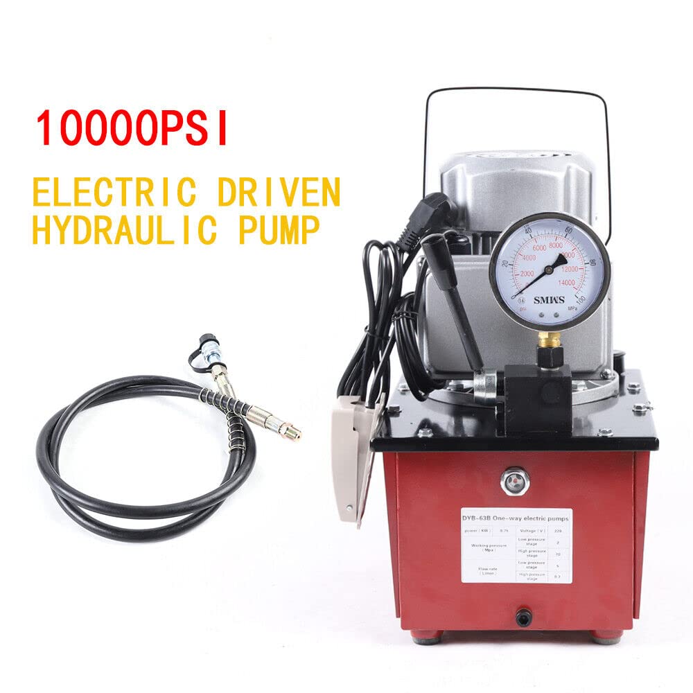 Pompa idraulica elettrica da 700 bar, pompa idraulica, 220 V, valvola manuale con tubo dell'olio, 750 W